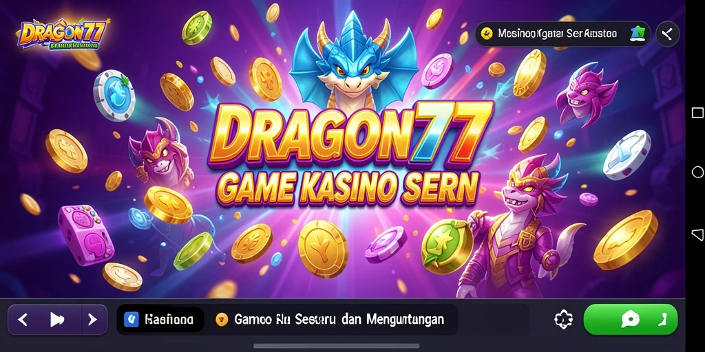 Tampilan gameplay seru di DRAGON777 menampilkan berbagai permainan Kasino.