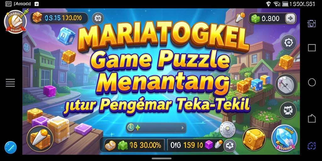 Screenshot gameplay MARIATOGEL yang menampilkan teka-teki seru.