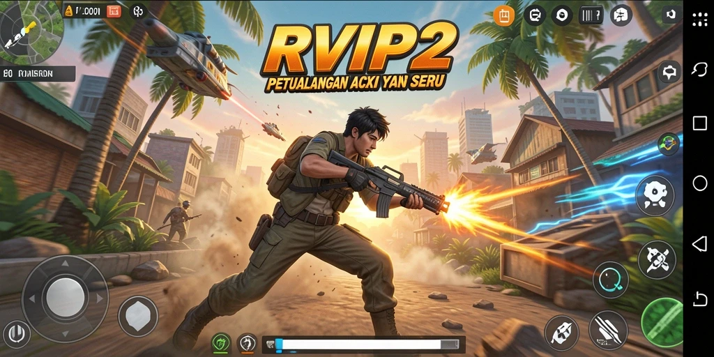 Tangkapan layar gameplay RVIP2 yang mendebarkan dan penuh aksi.