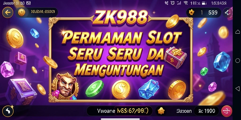 Tampilan menarik dari gameplay ZK988 yang penuh warna.